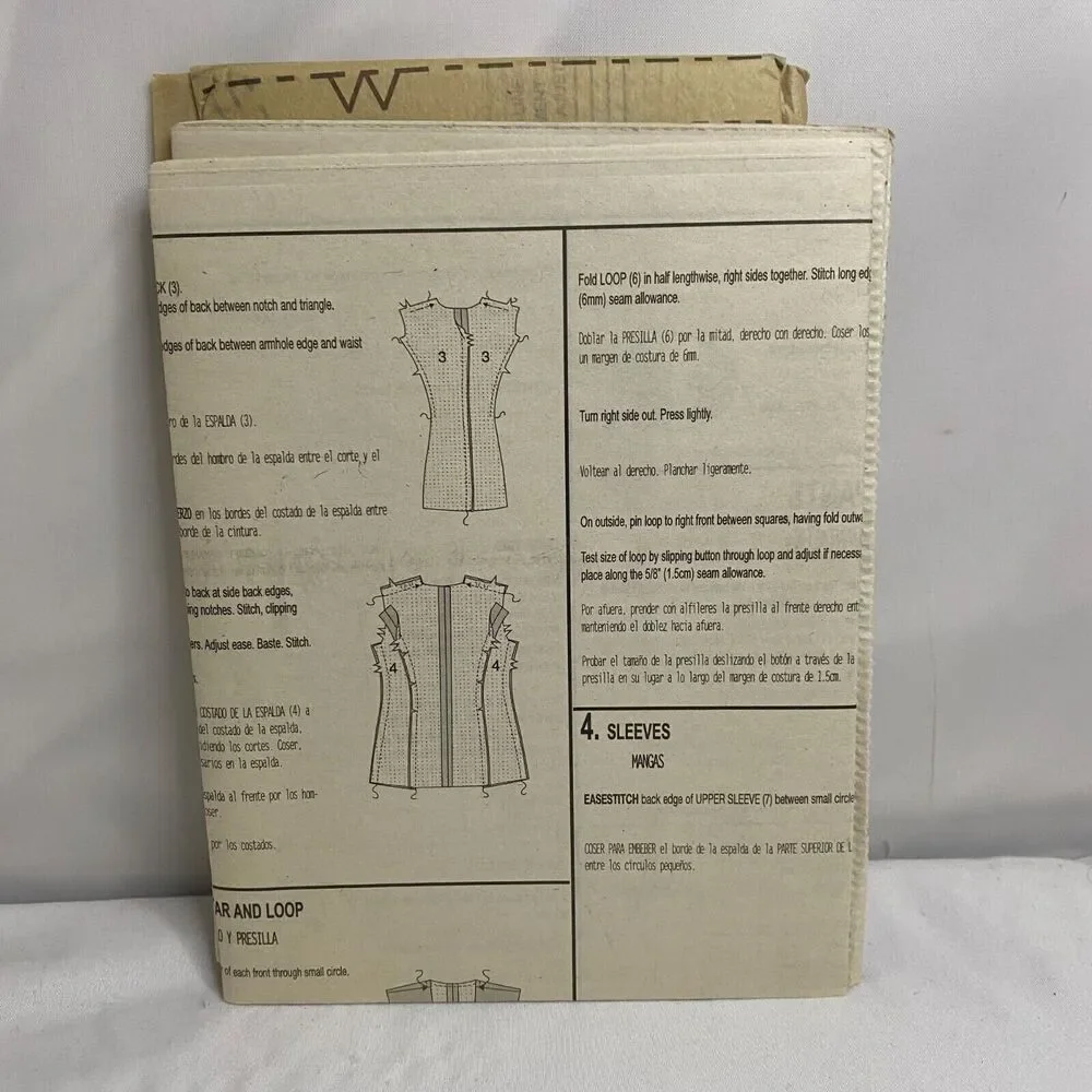 #M4657 McCalls Misses Lined Jacket Pants and Skirt Sewing Pattern SIZE 16-22